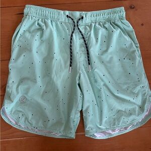 Legends Luka Shorts Mens Medium Mint Splatter Unlined Athletic Gym